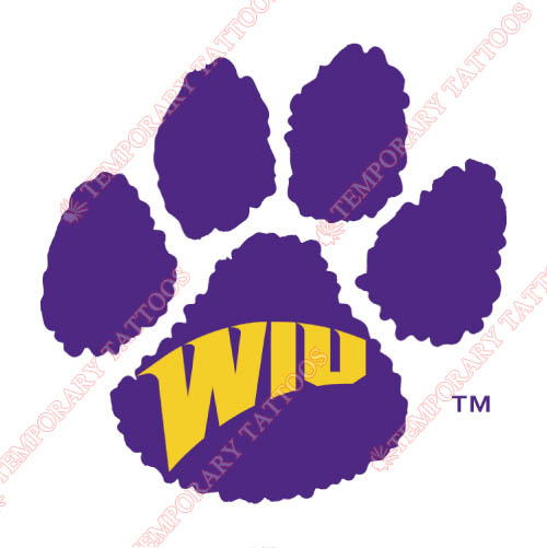 Western Illinois Leathernecks Customize Temporary Tattoos Stickers NO.6965